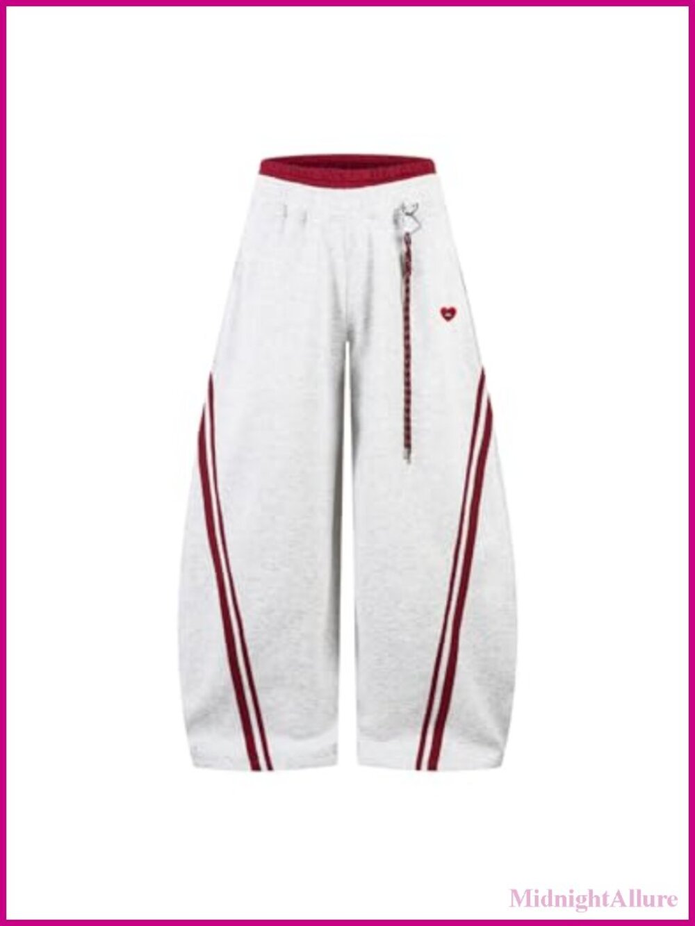 Baggy Barrel Sweatpants Double Waist Wide Leg Y2K Unisex Lounge Pants